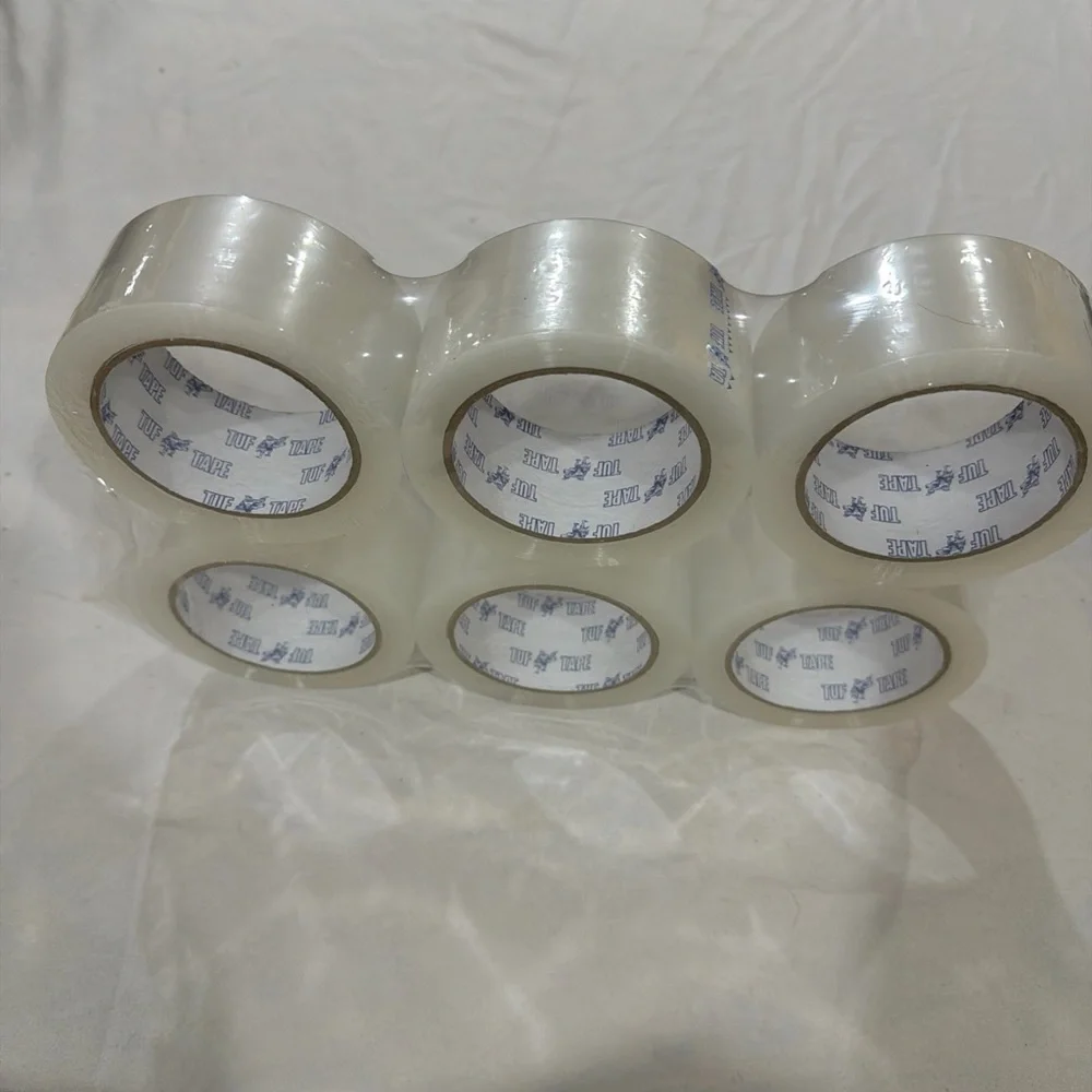 6 Rolls Clear  Packing Tape 2''x110 Yards Totaling  1980 Foot Long.‎